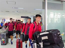 ĐT Việt Nam có mặt tại Viêng Chăn, sẵn sàng cho trận lượt về gặp Lào