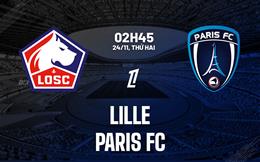 Nhận định Lille vs Paris FC (02h45 ngày 24/11): Chặn chuỗi thua