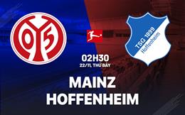 Nhận định Mainz vs Hoffenheim (02h30 ngày 22/11): Chủ nhà yếu thế