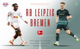Nhận định Leipzig vs Werder Bremen (21h30 ngày 23/11): Chờ chủ nhà vượt khó