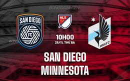 Nhận định San Diego vs Minnesota 10h00 ngày 25/11 (Nhà nghề Mỹ 2025)