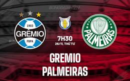 Nhận định bóng đá Gremio vs Palmeiras 7h30 ngày 26/11 (VĐQG Brazil 2025)