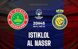 Nhận định Istiklol vs Al Nassr 20h45 ngày 26/11 (AFC Champions League Two 2025/26)