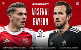 Nhận định Arsenal vs Bayern Munich (3h00 ngày 27/11): Không dễ cho Pháo thủ