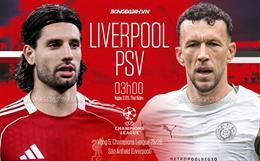 Nhận định Liverpool vs PSV Eindhoven (3h00 ngày 27/11): Anfield mở hội