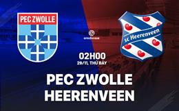 Nhận định bóng đá PEC Zwolle vs Heerenveen 2h00 ngày 29/11 (VĐQG Hà Lan 2025/26)