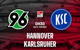 Nhận định Hannover vs Karlsruher 0h30 ngày 29/11 (Hạng 2 Đức 2025/26)