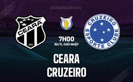 Nhận định - dự đoán Ceara vs Cruzeiro 7h00 ngày 30/11 (VĐQG Brazil 2025)