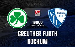 Nhận định Greuther Furth vs Bochum 19h00 ngày 29/11 (Hạng 2 Đức 2025/26)