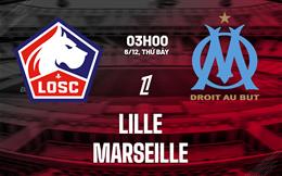 Nhận định Lille vs Marseille (3h00 ngày 6/12): Dễ chia điểm