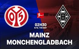Nhận định Mainz vs Monchengladbach (02h30 ngày 6/12): Khó cho chủ nhà
