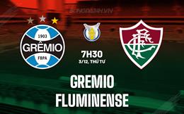 Nhận định bóng đá Gremio vs Fluminense 7h30 ngày 3/12 (VĐQG Brazil 2025)