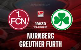 Nhận định Nurnberg vs Greuther Furth 19h30 ngày 7/12 (Hạng 2 Đức 2025/26)