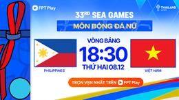 Trực tiếp bóng đá nữ Việt Nam vs nữ Philippines 18h30 ngày 8/12 (SEA Games 33)