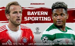 Nhận định Bayern Munich vs Sporting Lisbon (00h45 ngày 10/12): Hùm xám áp đảo
