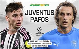 Nhận định Juventus vs Pafos (03h00 ngày 11/12): 3 điểm trong tầm tay