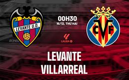 Nhận định bóng đá Levante vs Villarreal 0h30 ngày 15/12 (La Liga 2025/26)