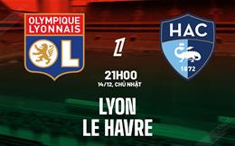 Nhận định Lyon vs Le Havre (21h00 ngày 14/12): Trở lại cuộc đua