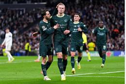 Erling Haaland ghi bàn nhiều hơn số lần ra sân ở Champions League