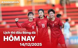 Lịch thi đấu, trực tiếp bóng đá hôm nay 14/12/2025: Crystal Palace vs Man City