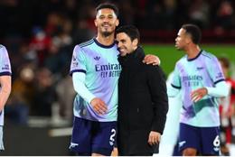 Mikel Arteta cập nhật tình hình của William Saliba