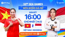 Trực tiếp bóng đá nữ Việt Nam vs nữ Indonesia 16h00 ngày 14/12 (SEA Games 33)