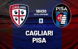Nhận định bóng đá Cagliari vs Pisa 18h30 ngày 21/12 (Serie A 2025/26)