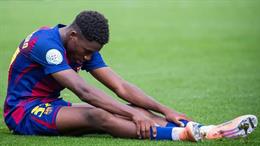 Sao trẻ Barca nghỉ thi đấu 12 tháng vì chấn thương nghiêm trọng