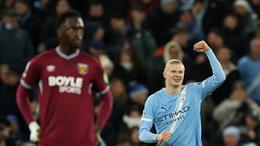 Erling Haaland đi vào lịch sử EPL sau cú đúp vào lưới West Ham