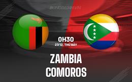 Nhận định - dự đoán Zambia vs Comoros 0h30 ngày 26/12 (AFCON 2025)