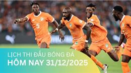 Lịch thi đấu, trực tiếp bóng đá hôm nay 31/12/2025: Gabon vs Bờ Biển Ngà