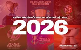 Những sự kiện bóng đá Việt Nam nổi bật nhất năm 2026