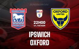 Nhận định Ipswich vs Oxford United 22h00 ngày 1/1 (Hạng Nhất Anh 2025/26)