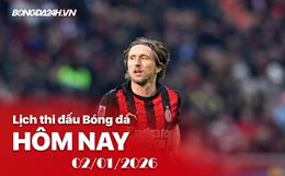 Lịch thi đấu, trực tiếp bóng đá hôm nay 02/01/2026: Cagliari vs AC Milan