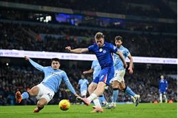 Liam Delap nhận lời khen ngợi sau trận hòa Man City