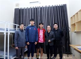 Bùi Vĩ Hào nhận sự động viên đặc biệt từ lãnh đạo LĐBĐ Việt Nam