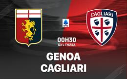 Nhận định Genoa vs Cagliari (00h30 ngày 13/1): Nỗ lực trụ hạng
