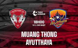 Nhận định Muang Thong vs Ayutthaya 18h00 ngày 11/1 (VĐQG Thái Lan 2025/26)