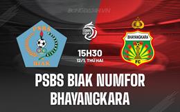 Nhận định PSBS Biak Numfor vs Bhayangkara 15h30 ngày 12/1 (VĐQG Indonesia 2025/26)