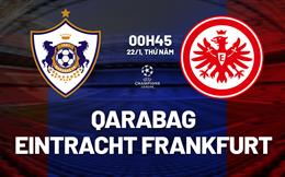Nhận định Qarabag vs Eintracht Frankfurt 0h45 ngày 22/1 (Champions League 2025/26)