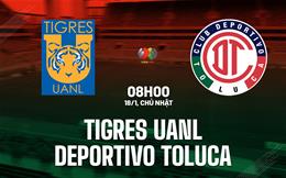Nhận định Tigres UANL vs Deportivo Toluca 8h00 ngày 18/1 (VĐQG Mexico 2025/26)