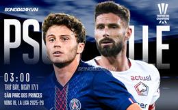Nhận định PSG vs Lille (3h00 ngày 17/1): Chờ mưa bàn thắng