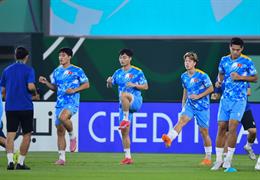 Bộ đôi trụ cột U23 Việt Nam tập riêng trước ngày đấu UAE