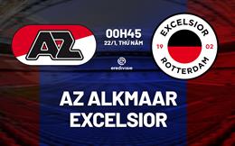Nhận định bóng đá AZ Alkmaar vs Excelsior 0h45 ngày 22/1 (VĐQG Hà Lan 2025/26)