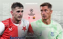 Nhận định Slavia Praha vs Barcelona (03h00 ngày 22/1): Bám đuổi top 8