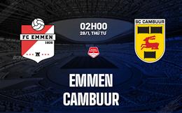 Nhận định bóng đá Emmen vs Cambuur 2h00 ngày 28/1 (Hạng 2 Hà Lan 2025/26)