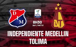Nhận định Independiente Medellin vs Tolima 8h30 ngày 28/1 (VĐQG Colombia 2026)