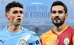 Nhận định Man City vs Galatasaray (03h00 ngày 29/1): Bữa tiệc tấn công