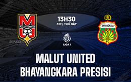 Nhận định Malut United vs Bhayangkara Presisi 13h30 ngày 31/1 (VĐQG Indonesia 2025/26)