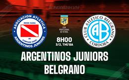 Nhận định Argentinos Juniors vs Belgrano 8h00 ngày 3/2 (VĐQG Argentina 2026)